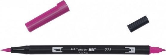 Tombow Brush pen - ABT 725 - Dual Brushpen - Rhodamine Red - Rood