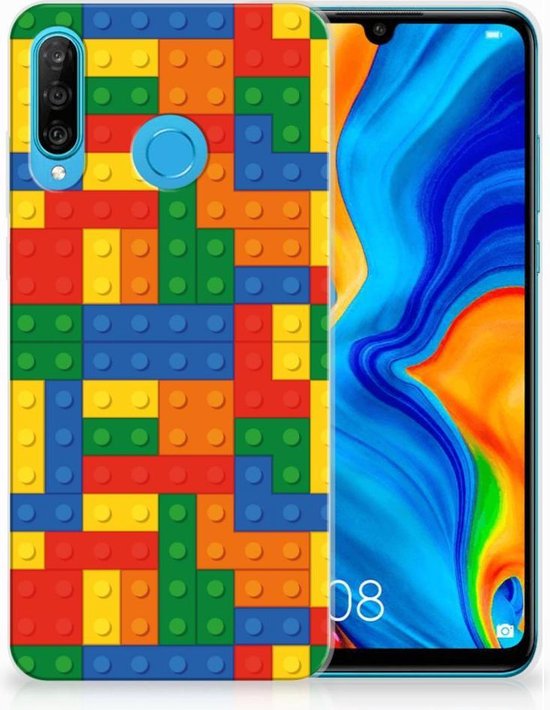 Coque pour Huawei P30 Lite TPU Bumper Silicone Étui Housse Blocs