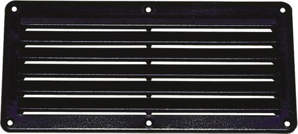 Talamex zwart ABS Ventilatierooster 261 x 125 mm