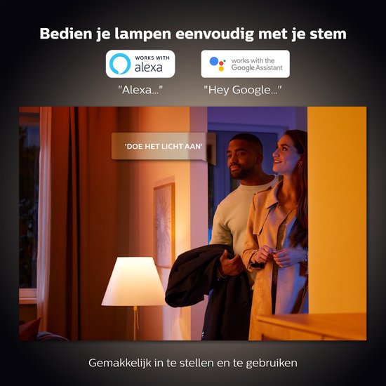 Philips Hue Argenta Opbouwspot - White and Color Ambiance - GU10 - 2 x 5,7W - Wit - Bluetooth - Philips Hue