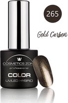 Cosmetics Zone UV/LED Hybrid Gel Nagellak 7ml. Gold Carbon 265