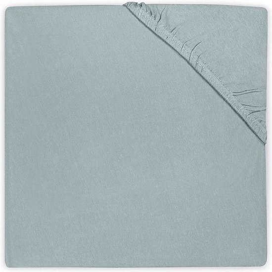 Jollein Hoeslaken jersey boxmatras 75x95cm stone green
