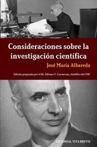 Consideraciones sobre la investigacion cientifica