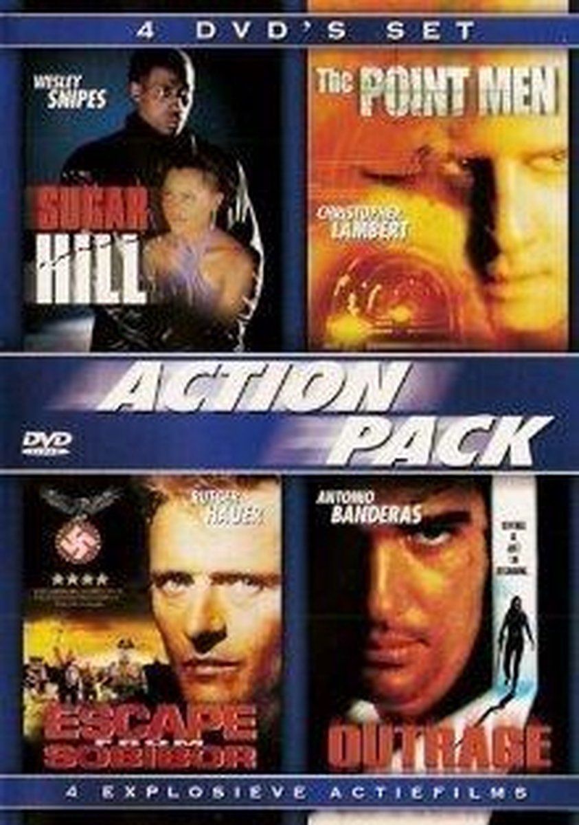 Action Pack: Sugar Hill ,The Point Men ,Escape from Sobibor, Outrage