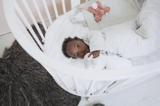 Snoozebaby Ledikantdeken Lovely Grey (100 x 150 cm)