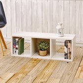 way Basics Cozy Bench - Boekenkast - wit