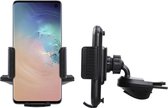 Shop4 - Samsung Galaxy S10 Autohouder Verstelbare CD Houder met Klem Zwart