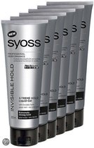6 x Syoss Styling-Gel Invisible Hold 250ml