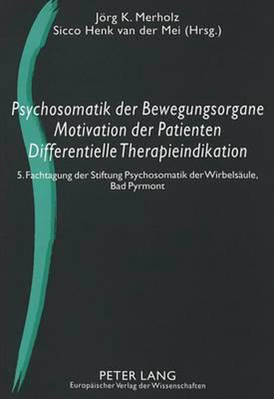 Psychosomatik Der Bewegungsorgane - Motivation Der Patienten ... - cover