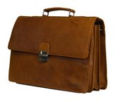 DSTRCT Limited Aktetas  - 15,6 inch Laptoptas - Cognac