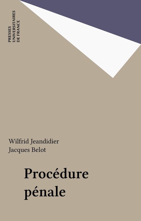 Procédure pénale - cover