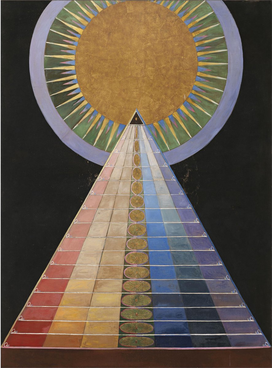Esque Poster Altarpiece No. 1 Group X - Hilma Af Klint - Large 50x70 - Abstract Multicolor