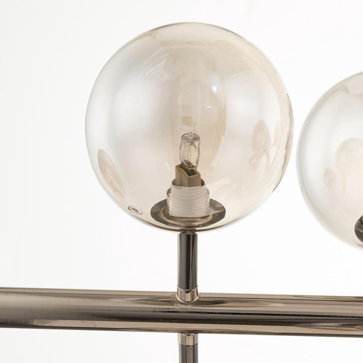 Hanglamp Kjul - Design lamp van glas en ijzer | 10 lichtbronnen - G9 |  bol.com
