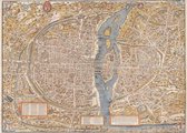 Poster Historische Kaart Parijs - 1575 - Plattegrond - Large 50x70 - Oude Kaart - Frankrijk