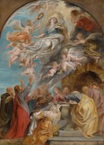 Poster Modello voor de Hemelvaart van Maria - Schilderij Peter Paul Rubens - 70x50 cm