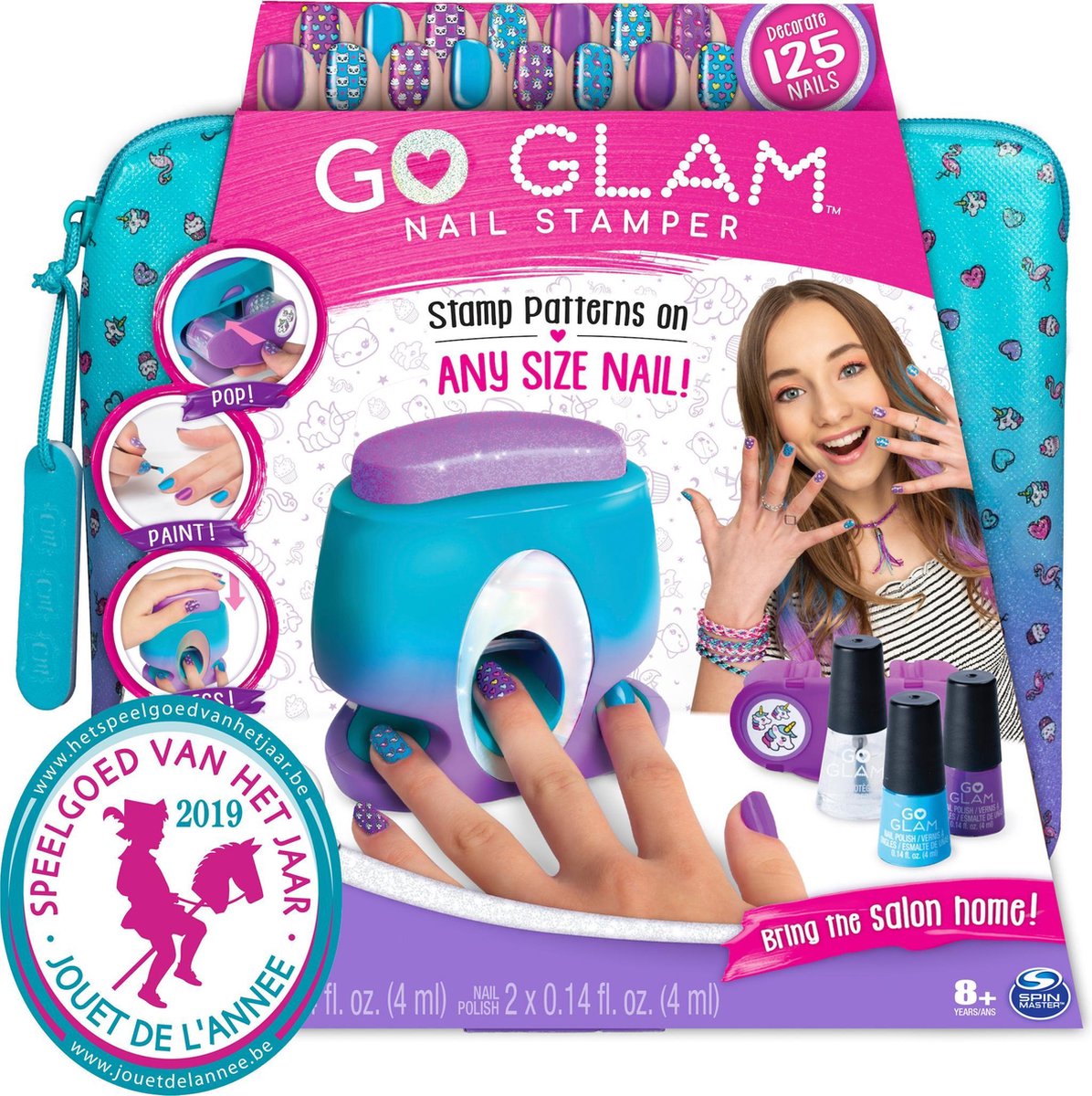Cool Maker , GO GLAM Nail Stamper, onglerie avec 5 motifs pour décorer 125  ongles | bol.com