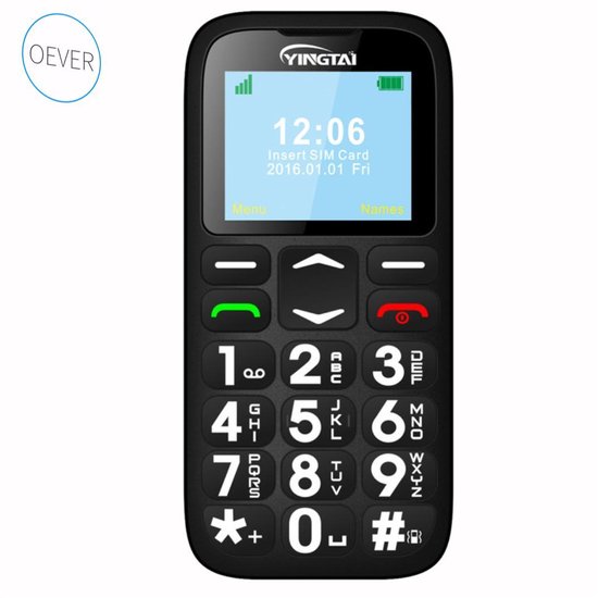 Ouderen Mobiel - Telefoon met SOS Knop - Telefoon voor Ouderen - Telefoon  met Grote... | bol.com