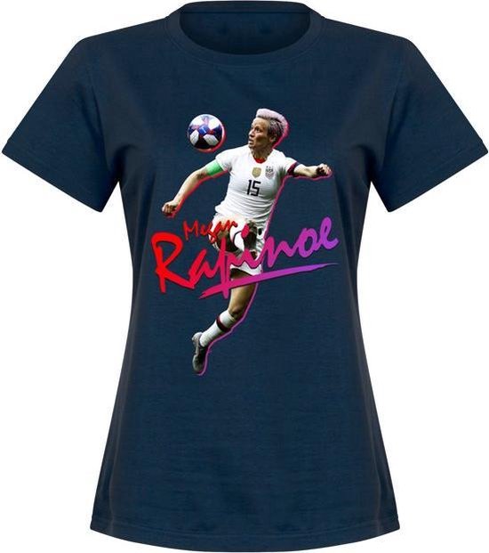 Megan Rapinoe Dames T-Shirt - Navy - S