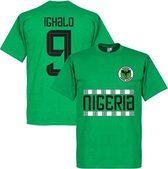 Nigeria Pattern Ighalo 9 T-Shirt - Groen - XS