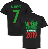Algerije Afrika Cup 2019 Mahrez Winners T-Shirt - Zwart  - S