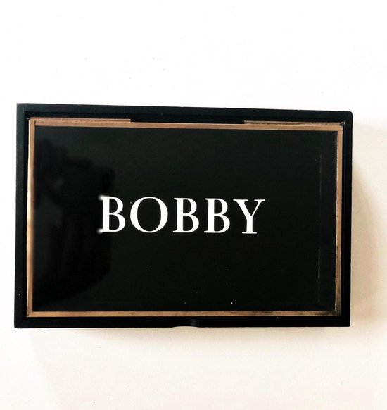 BABY MEMORY BOX HOUT ZWART