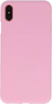 Color TPU Hoesje voor iPhone XS Max - Roze