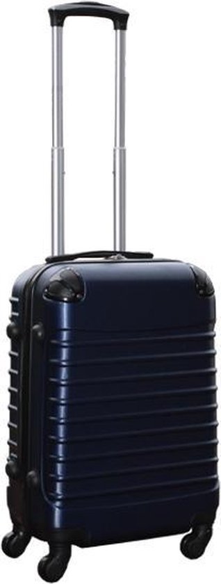 Travelerz handbagage koffer met wielen 39 liter - lichtgewicht - cijferslot - donker blauw