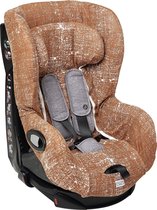 Meyco - Autostoelhoes Fine lines - Camel - Groep 1 met hoofdsteun Meyco - Autostoelhoes Fine lines - Camel - Groep 1 met hoofdsteun