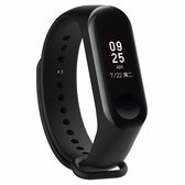 Bandje voor Xiaomi Mi Band 3 / 4 - Zwart