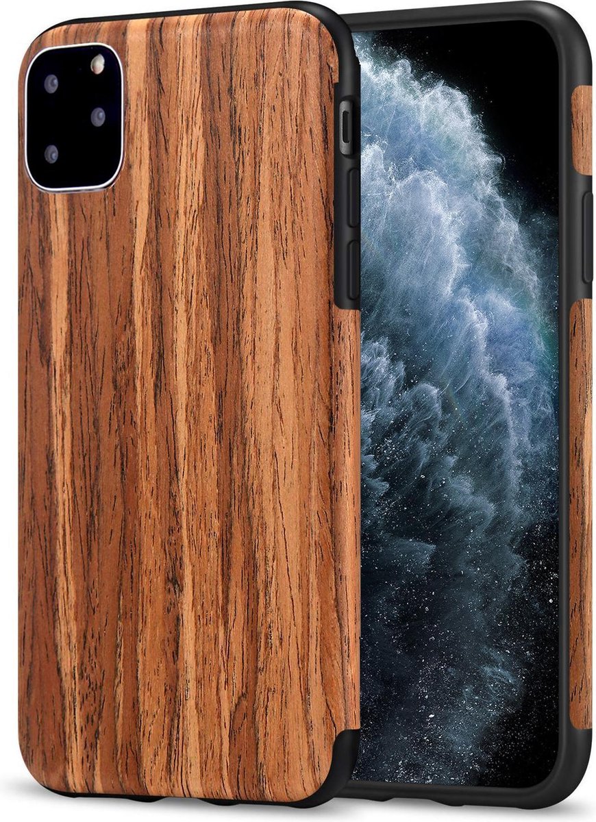 Hoesje geschikt voor iPhone 11 Pro Max - Rood Sandelhout