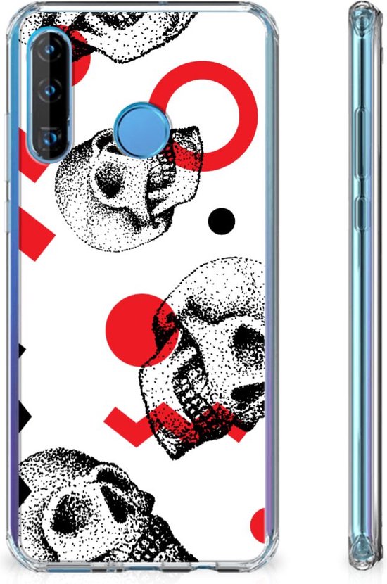 Extreme Case Huawei P30 Lite Skull Rood