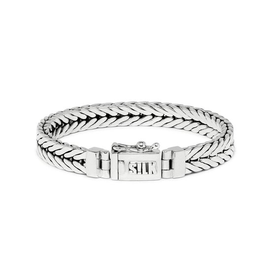 SILK Jewellery - Zilveren Armband - Chevron - 366.22 - Maat 22