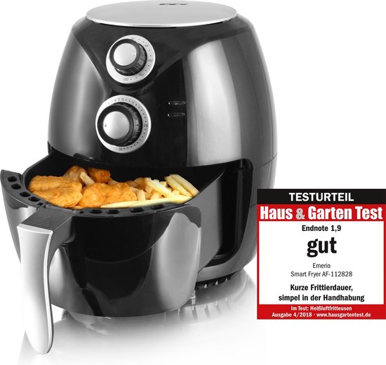 Emerio AF-112828 - Smart Airfryer - 3.6 Liter Inhoud - Vaatwasmachine  bestendig -... | bol.com