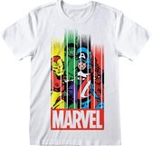 Marvel Avengers Comic Strip Fade - Jongens T-Shirt -5-6 Jaar