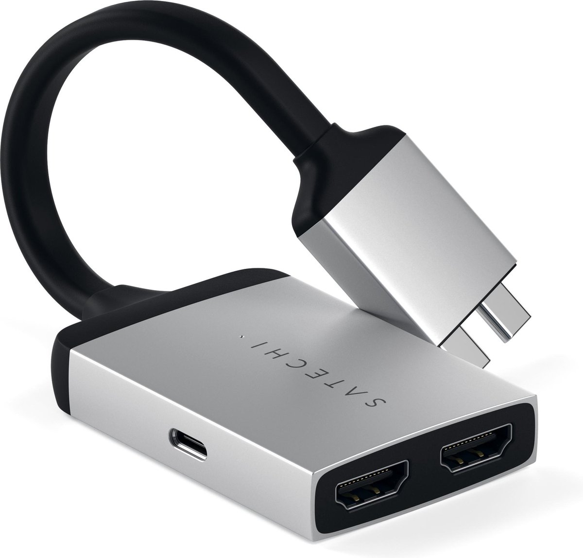Satechi Type-C Dual HDMI Adapter - Zilver