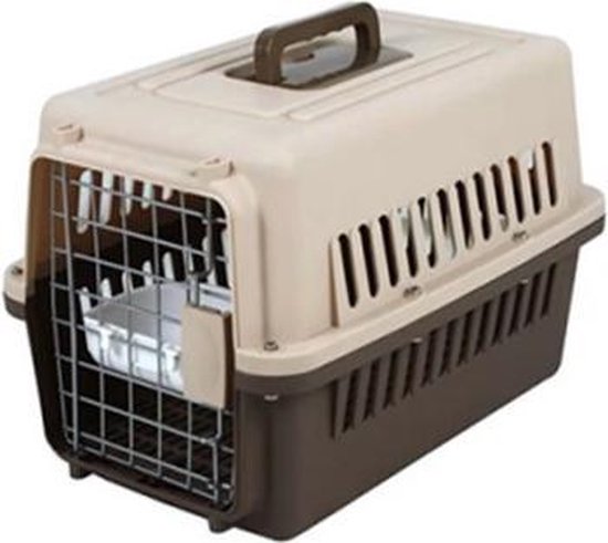 Vervoersbak voor hond of kat - 48x31x31 cm - Bruin - Bench - Vervoersbox -  Honden -... | bol.com