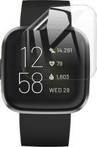 Screenprotector geschikt voor FitBit Versa 2 - PET Glas Folie Screen Protector