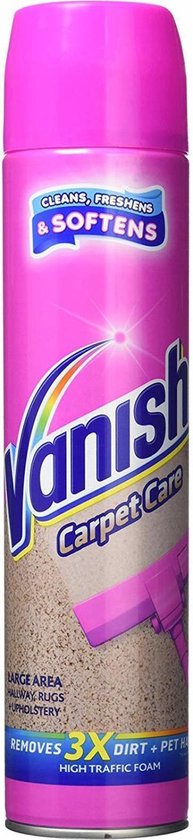 Vanish - Gold - Mousse nettoyante pour tapis - Mousse Powerspray - 4 x 650  ML 