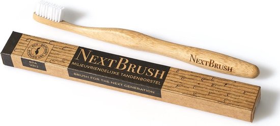 4-pack NextBrush bamboe tandenborstel (medium)