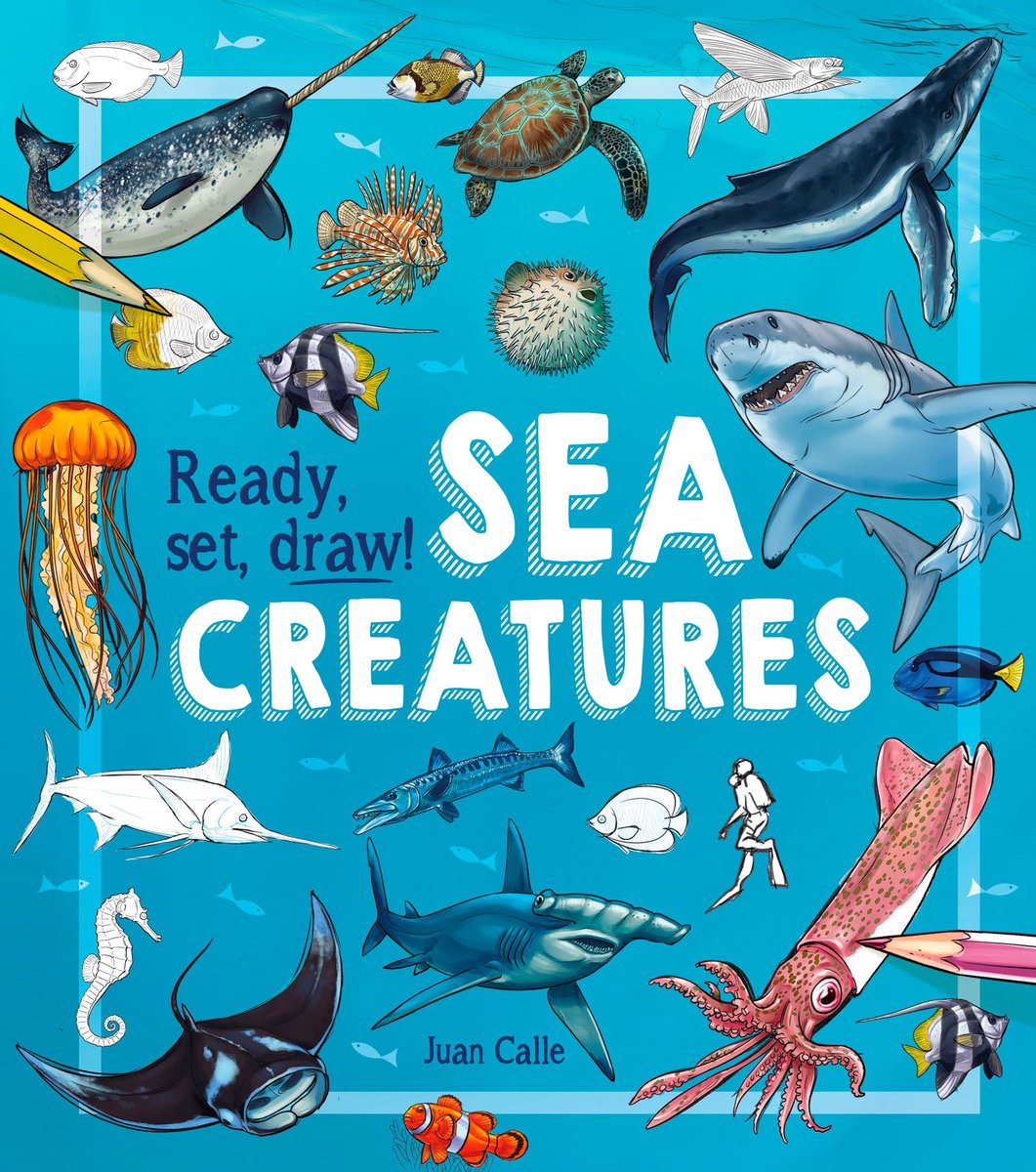 Omslag van Ready, Set, Draw! Sea Creatures