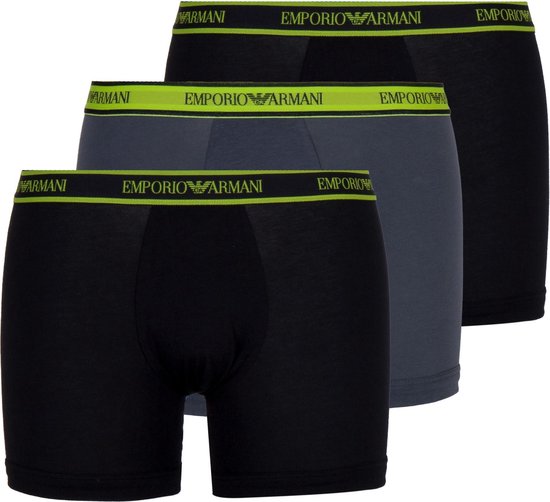 Emporio Armani Onderbroek - Maat XL - Mannen - zwart/grijs/groen | bol.com