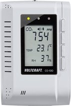 VOLTCRAFT CO-100 Kooldioxidemeter 0 - 3000 ppm Met datalogger, Wandmontage