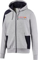 PUMA Red Bull Racing Hooded Sweat Jacket Heren Sporttrui - Light Gray Heather - Maat M