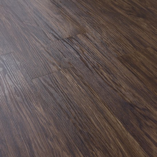PVC laminaat 3,92 m² met voelbare houtstructuur eiken donker | bol.com
