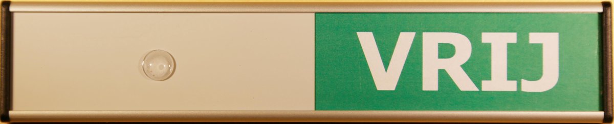 Vrij – Bezet schuifbordje Groot