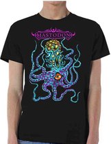 Mastodon Heren Tshirt -L- Octo Freak Zwart