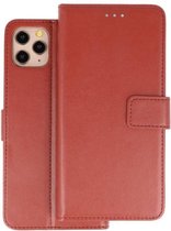 Booktype Telefoonhoesjes - Bookcase Hoesje - Wallet Case -  Geschikt voor iPhone 11 Pro - Bruin