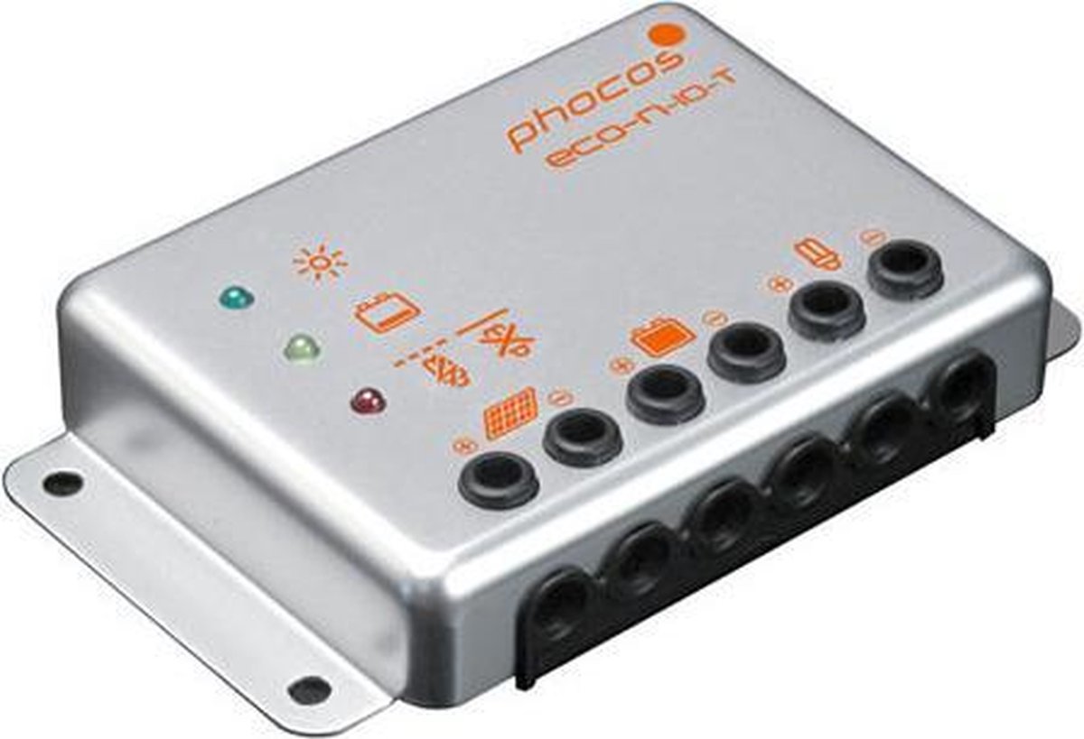 Solar Laadregelaar 12/24V 10A Phocos ECO-N-T-10