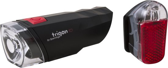 Spanninga Trigon Fiets verlichtingsset - 10 lux - Batterij