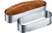 Bol.com Westmark Uitschijfbare Bakring - Ovaal - RVS - 27 x 10 x 7 cm aanbieding